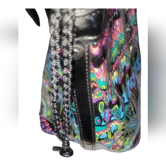 Sakroots Artist Circle Clear Fun Vinyl Summer Multicolor Tote Bag - Picture 7 of 8